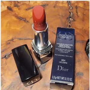 Rouge Dior Couture Floral Long Wear Lipstick #884 Celebre - Matte NIB